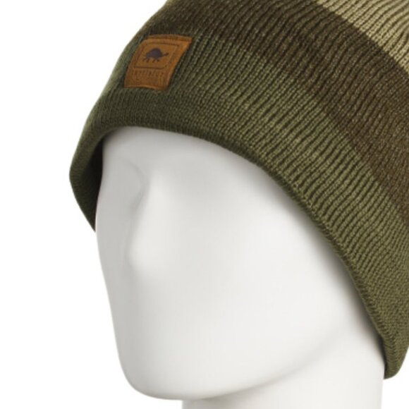 NEW TURTLE FUR Ragg Wool Blend Btv Beanie DARK GREEN unisex 164tn - Picture 2 of 3